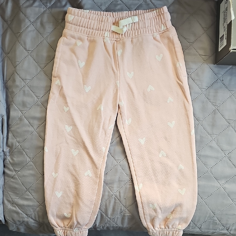 Old Navy Pink and White Jogger Sweatpants